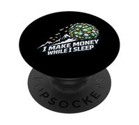 Boule de Neige Amusante I Make Money While I Sleep PopSockets PopGrip Adhésif