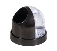 Boule De Neige Avec Porte - Plume, Noir, Ø 90 Mm, H.80 Mm, Dim. Photo: 70x70 Mm