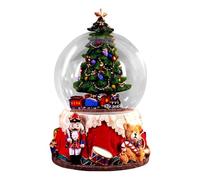 Boule De Neige De Noël - Boule De Neige Avec Lanterne De Noël | Globe De Neige Des Soldats De Noël | Boule De Musique | Boîte À Musique Avec Globe Pailleté Illuminé Avec M