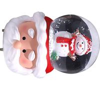 Boule de neige de Noël Éclairage coloré Décoration de la maison Veilleuse Décoration pour la famille Amis Bonhomme de neige