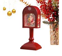 Boule de neige de Noël, figurine de jouet de lanterne 3D avec 8 chansons, ballon de neige musical de Noël rotatif | Pour la maison, le salon, la table, la table et la saison d'hiver La Fie