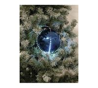 EUROPALMS Boule de neige led 8cm, bleu foncé 5x G