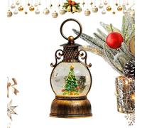 Boule de neige pour Noël | Lanterne à boule de neige rétro d'hiver avec décoration pailletée | Pour adolescents, adultes, hommes, femmes, étagère salle à manger, chambre à coucher, rebord de fenêtre