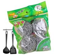 Boule de Nettoyage en Fil d'acier - Boules de détartrage pour Bouilloire, récureur de Fil | Boule de Fil de détartrant de Bouilloire, Fil à récurer de Tissage à Haute résistance, récureur en métal