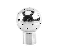Boule de Nettoyage G1/2 Boule de Lavage en Acier Inoxydable pour Bidon, Fût, Cuves, Container(Fixe)