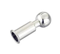 Boule de nettoyage par pulvérisation rotative à trois pinces 2 "(51mm) OD64mm, for réservoir CIP, bière brassée à domicile, boule de pulvérisation sanitaire rotative SS304
