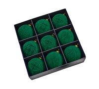 Boule De Noël - 9 Pièces De Velours Avec Charm | 9.9 Centimètres Décorations D'arbre De Noël Résistant à la rupture | Pour Les Fêtes De Vacances D'hiver Pour Intérieur Et Extérieur Pour