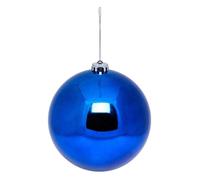 Atmosphera Créateur d'intérieur - Boule de Noël Brillante "Maxi" 15cm Bleu Nuit Bleu