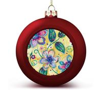 Boule de Noël avec cercle vert - Incassable - Boule décorative à suspendre avec ficelle - Boules de Noël pour sapin de Noël, maison, mariage, vacances
