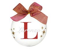 Boule de Noël avec nom Lorenzo 10 cm