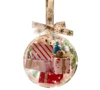 Boule De Noël Boîte Express, Décoration D'ornement Forfaits Ornement d'arbre avec Lumière Décorations Amusantes Boules pour Le Nouvel an, La Voiture, Les Enf