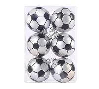 Boule De Noel Boule de noël, 6 pièces, Football, Basket-Ball, Baseball, Ornement, Pendentif d'arbre de noël, décoration intérieure de la Maison, 6cm(A)