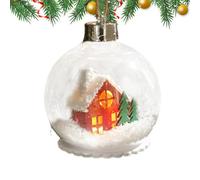 Boule de Noël - Boules de Noël en forme de boule - Décoration avec éclairage LED - Pour les fêtes d'hiver en intérieur et en extérieur sur le sapin de Noël