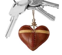 Boule de Noël - Décoration vintage en cuir - En forme de cœur - Décoration de Noël - Pour la cheminée, la chambre à coucher, le salon, l'intérieur de la maison