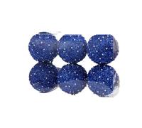 Boule de Noël décorative de 8 cm, design créatif, décorations de fête, ornements à suspendre for sapin de Noël, boule cadeau(Blue (6Pcs))