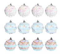 Boule de Noël décorative en mousse - Pendentif festif incassable pour intérieur ou extérieur, rassemblement d'hiver, maison, salon, chambre à coucher, centre de table, guirlande, porte et fenêtre