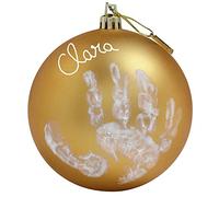 Boule de Noël empreinte Or - Baby Art