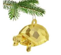 Boule de Noël en forme de tortue pour sapin de Noël (doré)