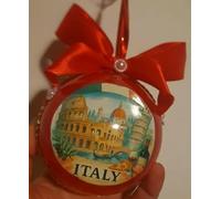 Boule de Noël en Italie - 8 cm - Idées pour sapin de Noël - Fait à la main