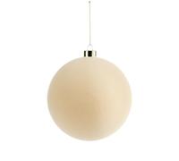 Boule de Noël en Velours Latte 15 cm