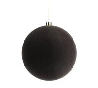 Boule de Noël en Velours Moka 20 cm Extra Large