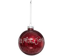 Boule de Noël en Verre imprimée 90 mm