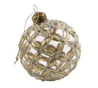 Boule de Noël en verre transparent pour décoration de sapin de Noël et mise en valeur de scène saisonnière (style B)