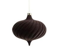 Boule de Noël Expresso Spirale en Velours 20 cm Extra Large
