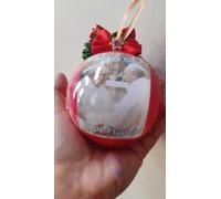 Boule de Noël faite main Pape Léon XIV Robert Francis Prevost 8 cm
