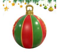 Boule de Noël Gonflable 60cm PVC Imperméable pour Décorations de Fête | Décorations de Noël Gonflables pour Jardin Pelouse Cour Arrière Terrasse Porche Entrée Intérieur