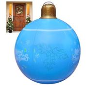 Boule De Noël Gonflable - Décor De Vacances Extérieur En PVC | Ornement Géant De Patio De Pelouse De Cour | Décoration Festive Gonflable Réutilisable | Affichage Vibrant De Piscine De Plage Pour Porte