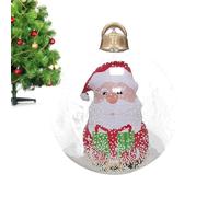 Boule de Noël Gonflable - Décoration de Boule de Noël à Gonfler - Décoration Festive Étanche pour Jardin Pelouse Intérieur Extérieur Fêtes