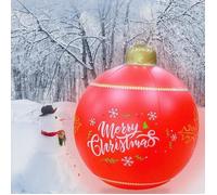 Boule de Noël Gonflable - Décoration de Noël - 60 cm - 16 Couleurs Clignotantes - PVC - Télécommande