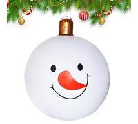 Boule de Noël gonflable - Décoration géante de vacances en plein air, ornement imperméable et durable | pour patio, pelouse, cour, porche ou piscine pour éclairer les expositions de N