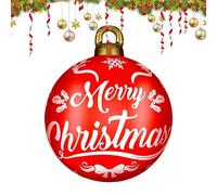 Boule de Noël gonflable - Décorations de Noël pour extérieur réutilisables et résistantes à l'usure - Décorations gonflables de patio de Noël pour la décoration extérieure du porche