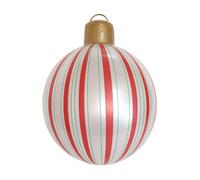 Boule de Noël gonflable décorative en PVC imperméable 40 cm | Boules gonflables de Noël pour intérieur, extérieur, porche, arbre, fenêtre, jardin, patio et pelouse