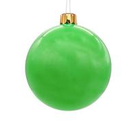 Boule de Noël gonflable géante de 45 cm avec piquet - Vert - XXL - Décoration de jardin avec ventouse - Boule de Noël gonflable pour l'extérieur - Décoration d'arbre de Noël extra large