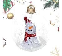 Boule de Noël gonflable - Globe décoratif géant de vacances, ballon d'extérieur imperméable, décoration festive de pelouse avec couleurs vives | Accent saisonnier pour intérieur de jardin, porche H