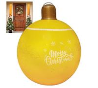 Boule de Noël Gonflable - Ornement De Plage De Vacances Réutilisable Géant De 120 Cm, Décoration En PVC Extérieur, Charmant Etat D'humeur De Noël | Décoration D'exposition De Vacances D