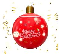 Boule De Noël Gonflable - PVC 19,7 Pouces Ballon Gonflable | Décoration De Noël Imperméable Pour Jardin Pelouse Intérieur Cour Bureau Salon École Boutique Fête Ornement
