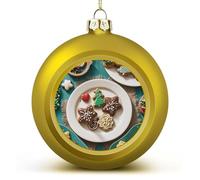 Boule de Noël incassable à suspendre avec ficelle pour sapin de Noël, maison, mariage, fête