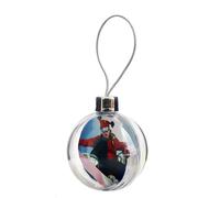 Boule de Noël INNOVA MILL transparente - Diamètre 8cm - Pour photo 7,6x7,6cm (Lot de 36)