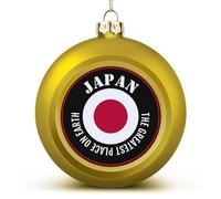 Boule de Noël japonaise « The Greatest Place On Earth » - Pendentif pour sapin de Noël - Décoration de vacances saisonnière pour la maison, la ferme, la décoration de Noël