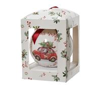 Boule de Noël Kaemingk Boule mousse brillant nœud
