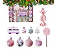 Boule de Noël, macaron de Noël à suspendre sur le thème des desserts | Boule de bonbons artificiels pour les vacances, les centres commerciaux, les hôtels, la maison, les