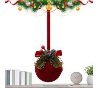 Boule de Noël,Ornements Suspendables en Boule de Noël Décoration Festive | Ornement Rouge Velouté à Suspendre pour Vitrine Magasin Fête Vacances Party Saison