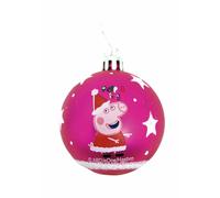 Boule de Noël Peppa Pig Cosy corner Fuchsia 10 Unités Plastique