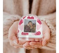 Boule de noël Personnalisable - Boule a Neige avec Photo (Paillettes)