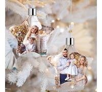 Boule de Noël Personnalisable, Boule de Noel Personnalisable Photo - Impression Double, Décorations du Sapin de Noël, Décorations de Noel Originales, Cadeaux pour Les familles Les Amis
