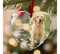 Boule de Noel Personnalisée avec Photos et Texte, Pendentifs Personnalisés pour Décorer Le Sapin et la Chambre, Le Premier Cadeau de Noël pour Le Nouveau-né des Jeunes Mariés (Style 4)